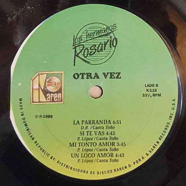 Los Hermanos Rosario -  Otra Vez (LP) (Very Good Plus (VG+))