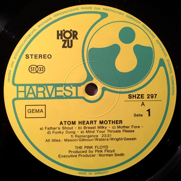 Pink Floyd : Atom Heart Mother (LP, Album, Gat)