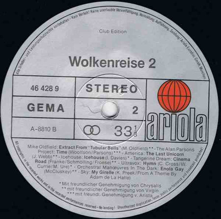 Various : Wolkenreise 2 (Zwischen Traum Und Fantasie) (LP, Comp, Club)
