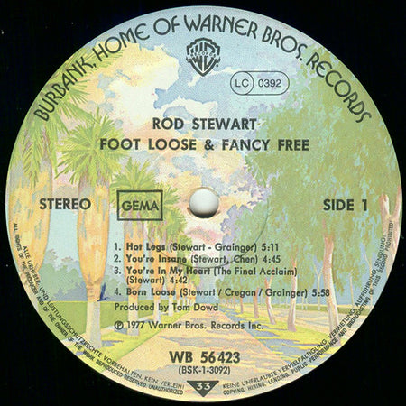 Rod Stewart : Foot Loose & Fancy Free (LP, Album)