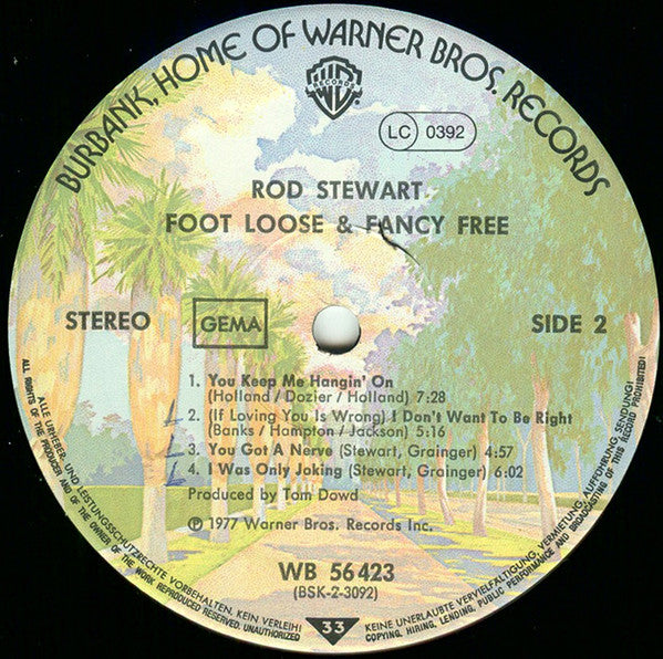 Rod Stewart : Foot Loose & Fancy Free (LP, Album)