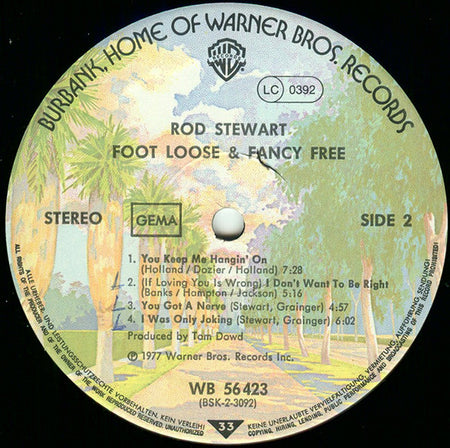 Rod Stewart : Foot Loose & Fancy Free (LP, Album)