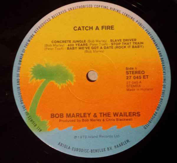 Bob Marley & The Wailers - Catch A Fire (LP) (Very Good Plus (VG+))