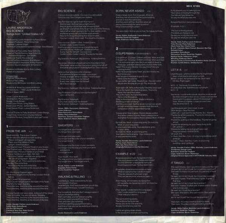 Laurie Anderson - Big Science (LP) (Near Mint (NM or M-))