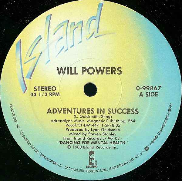 Will Powers - Adventures In Success (12") (Very Good Plus (VG+))