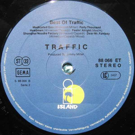 Traffic - Best Of Traffic (LP) (Near Mint (NM or M-))