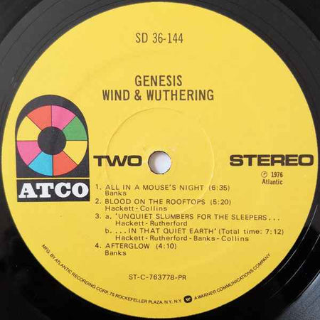 Genesis - Wind & Wuthering (LP) (Very Good Plus (VG+))
