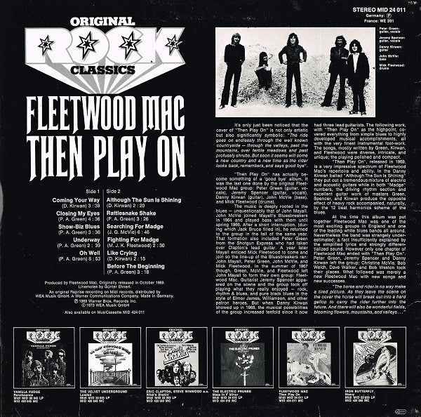 Fleetwood Mac - Then Play On (LP) (Near Mint (NM or M-))