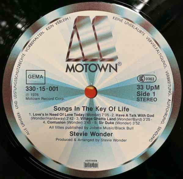 Stevie Wonder - Songs In The Key Of Life (2xLP) (Very Good Plus (VG+))