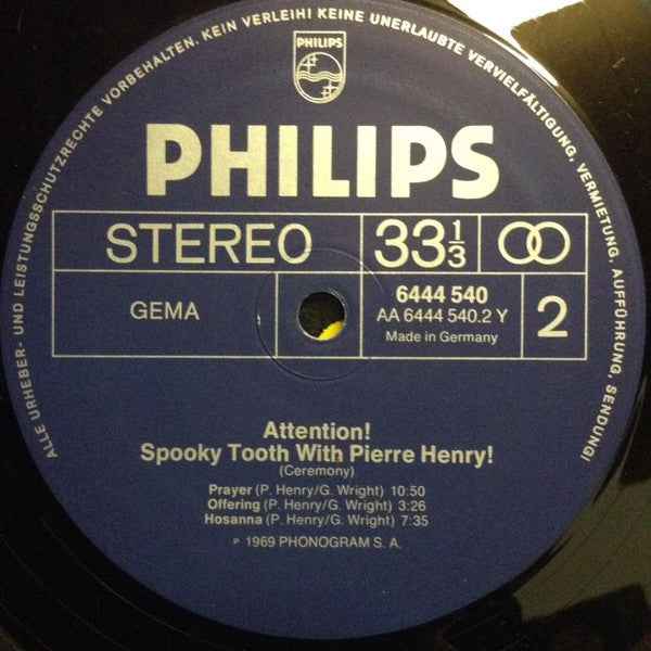 Spooky Tooth With Pierre Henry - Ceremony (LP) (Near Mint (NM or M-))