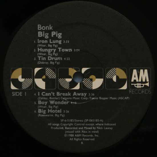 Big Pig : Bonk (LP, Album)