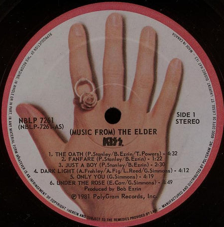 Kiss : (Music From) The Elder (LP, Album)