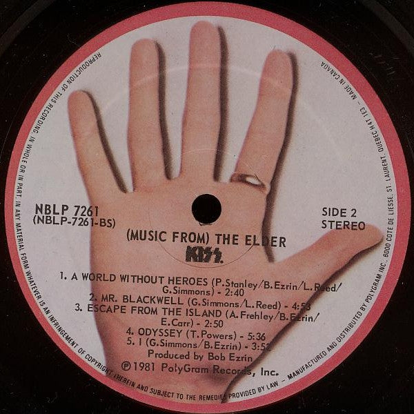 Kiss : (Music From) The Elder (LP, Album)