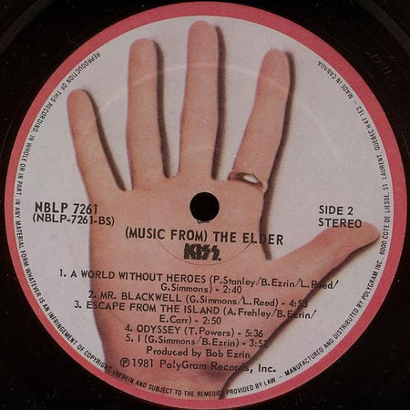 Kiss : (Music From) The Elder (LP, Album)
