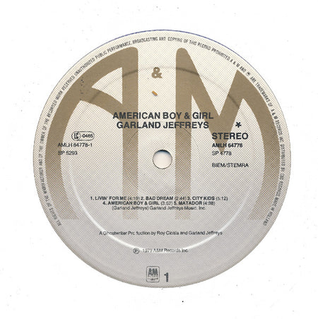 Garland Jeffreys : American Boy & Girl (LP, Album)