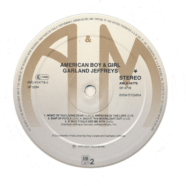 Garland Jeffreys : American Boy & Girl (LP, Album)