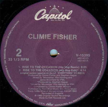 Climie Fisher - Rise To The Occasion (12") (Near Mint (NM or M-))