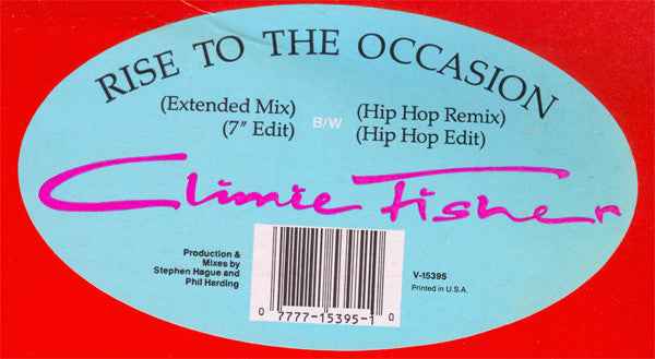 Climie Fisher - Rise To The Occasion (12") (Near Mint (NM or M-))