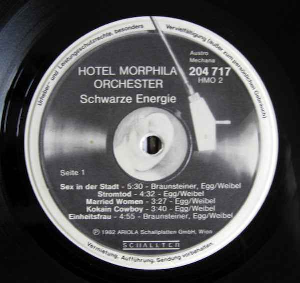 Hotel Morphila Orchester - Schwarze Energie (LP) (Near Mint (NM or M-))