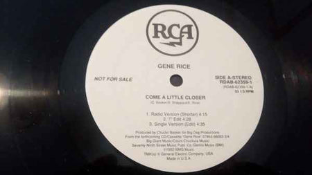 Gene Rice - Come A Little Closer (12") (Near Mint (NM or M-))