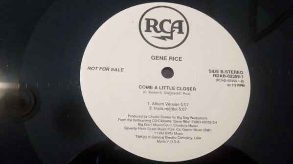 Gene Rice - Come A Little Closer (12") (Near Mint (NM or M-))