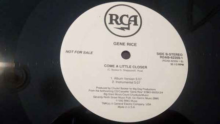 Gene Rice - Come A Little Closer (12") (Near Mint (NM or M-))