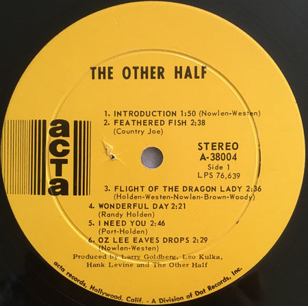 The Other Half : The Other Half (LP, Album, Ind)