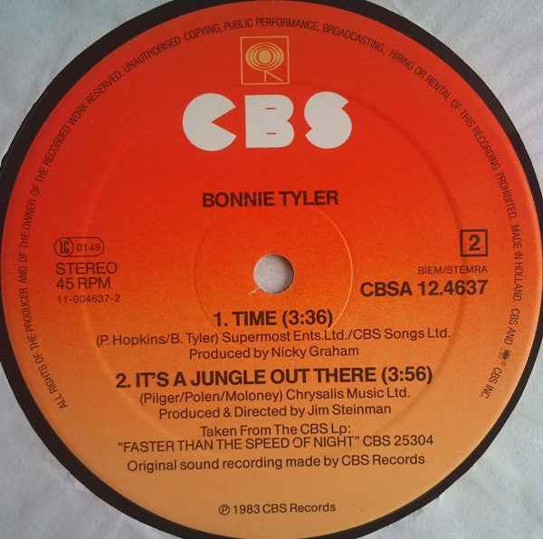 Bonnie Tyler - Here She Comes (12") (Very Good Plus (VG+))