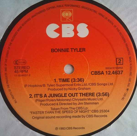 Bonnie Tyler - Here She Comes (12") (Very Good Plus (VG+))
