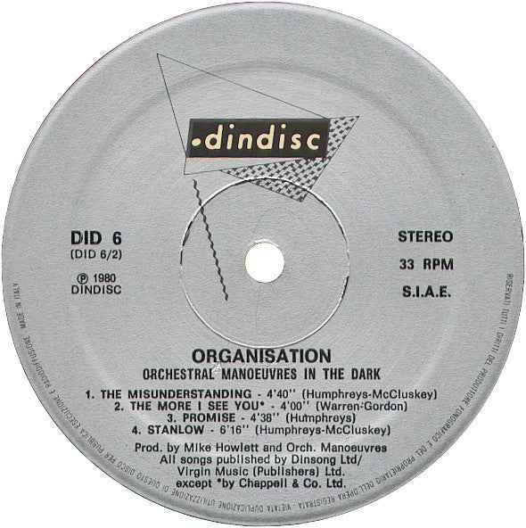 Orchestral Manoeuvres In The Dark - Organisation (LP) (Near Mint (NM or M-))
