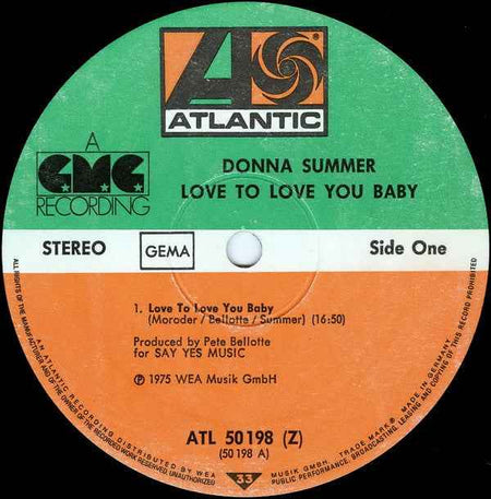 Donna Summer - Love To Love You Baby (LP) (Very Good Plus (VG+))