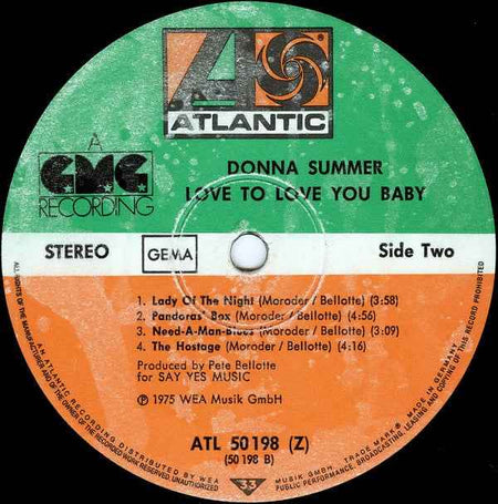 Donna Summer - Love To Love You Baby (LP) (Very Good Plus (VG+))