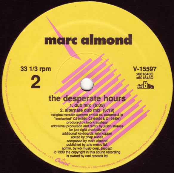 Marc Almond - The Desperate Hours (12") (Near Mint (NM or M-))